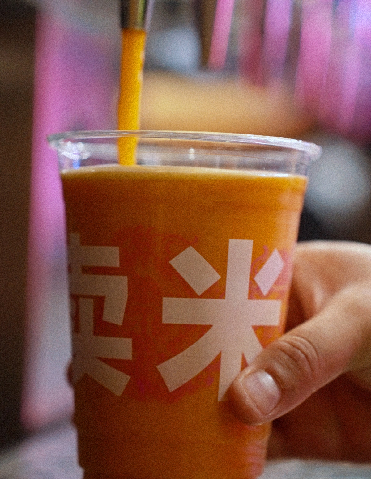 A Rice Box branded up gets filled with fresh Nitro Tea